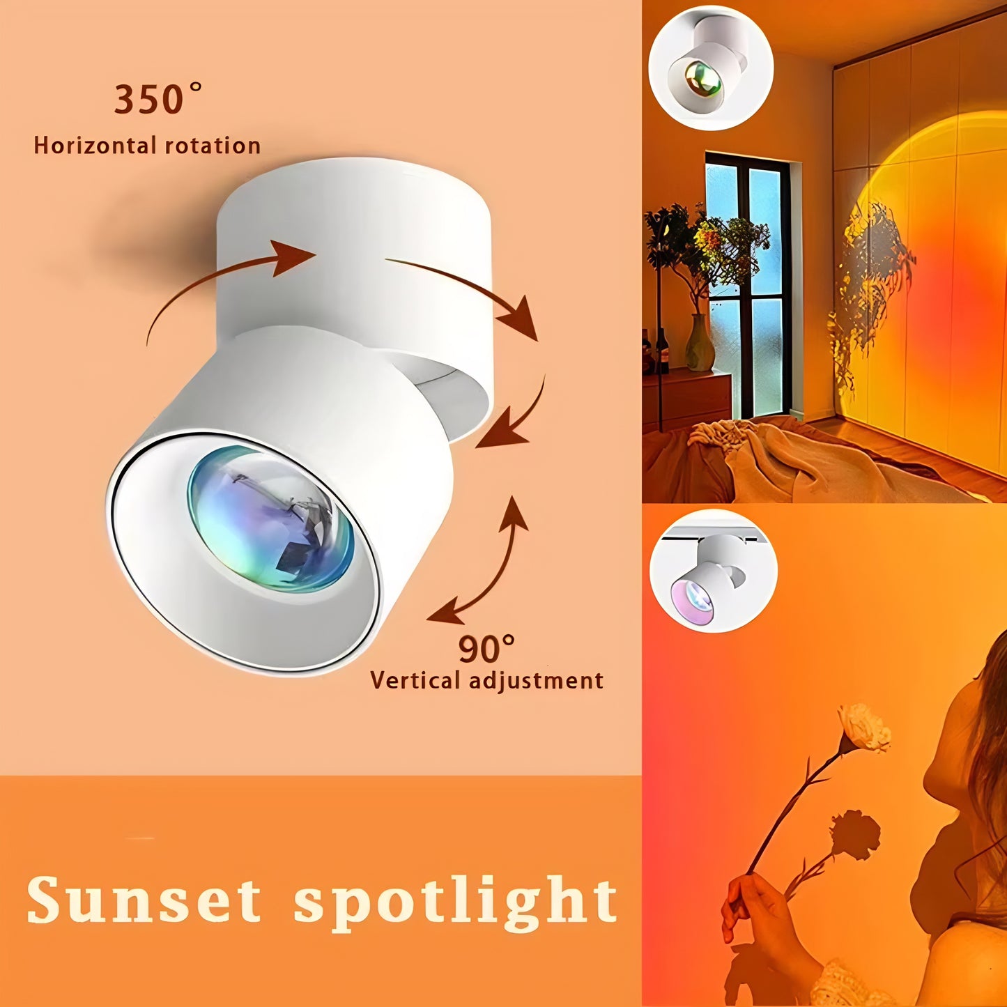 أضواء غروب الشمس LED