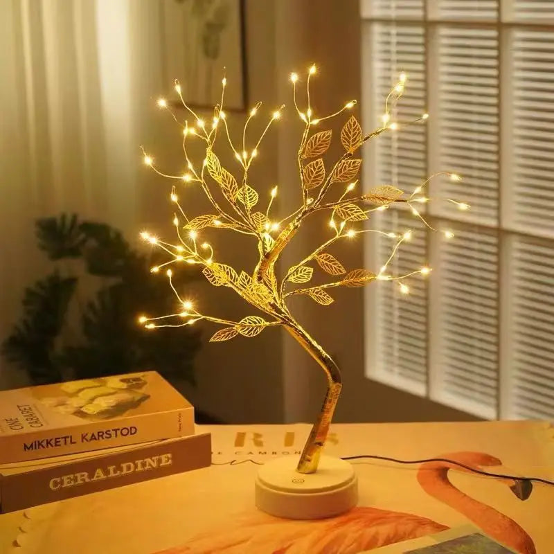 Golden Leaf Lamp
