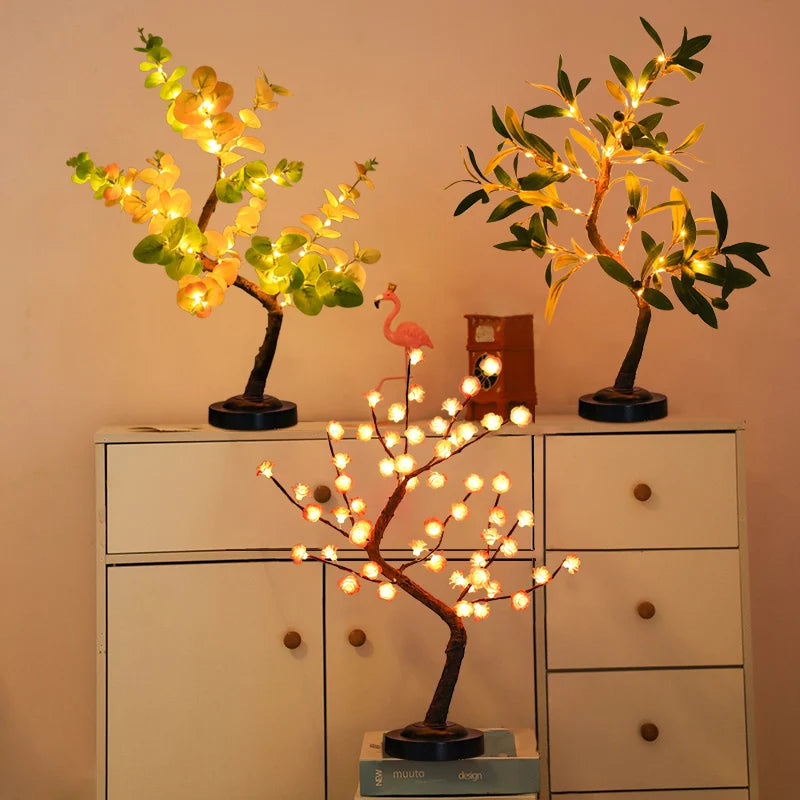 Starlit Olive Tree Lamp